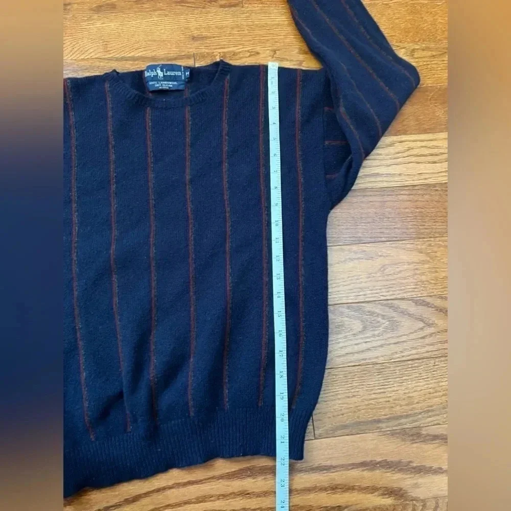 Vtg Polo Ralph Lauren LambsWool Sweater Mens Sz M